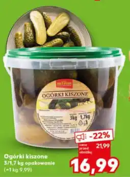 Kaufland Ogórki kiszone 3,1kg opakowanie oferta