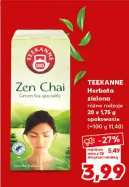 Kaufland TEEKANNE Herbata zielona Zen Chai oferta