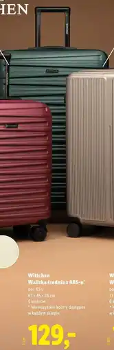 Lidl Wittchen Walizka średnia z ABS-u (poj. 65 L, 67 × 45 × 26 cm, 6 kolorów) oferta