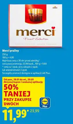 Lidl Merci praliny oferta