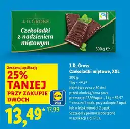 Lidl J.D. Gross Czekoladki miętowe, XXL oferta