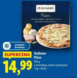 Lidl Italiamo Pizza z mortadelą, serem i pistacjami oferta