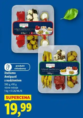Lidl Italiamo Antipasti z nadzieniem oferta