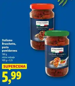 Lidl Italiamo Bruschetta, pasta pomidorowa oferta