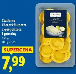 Lidl Italia Pierożki lunette z gorgonzolą i gruszką oferta