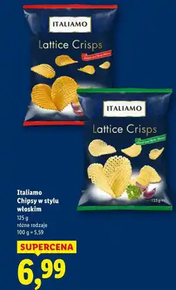 Lidl Italiamo Chipsy w stylu włoskim (Lattice Crisps, różne rodzaje) oferta