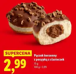 Lidl Pączek korzenny z posypką z ciasteczek oferta