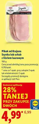 Lidl Pikok od Krajana Szynka lub schab z liściem laurowym oferta