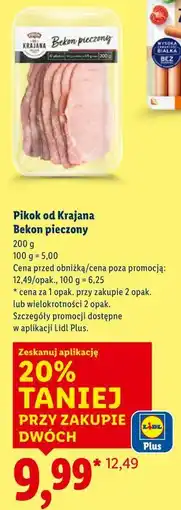Lidl Pikok od Krajana Bekon pieczony oferta
