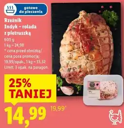 Lidl Rzeźnik Indyk – rolada z pietruszką oferta