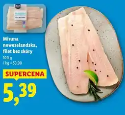 Lidl Miruna nowozelandzka, filet bez skóry oferta