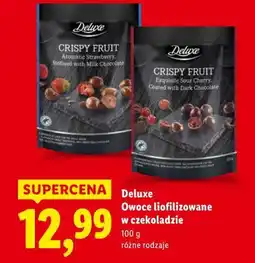 Lidl Deluxe Owoce liofilizowane w czekoladzie różne rodzaje oferta