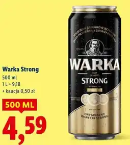 Lidl Piwo Warka Strong oferta
