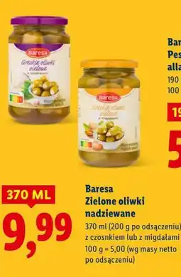 Lidl Baresa Zielone oliwki nadziewane oferta