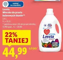 Lidl Lovela Mleczko do prania kolorowych tkanin oferta
