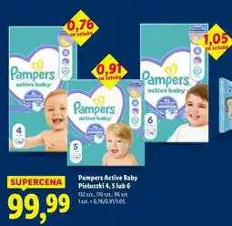 Lidl Pampers Active Baby Pieluszki 4, 5 lub 6 oferta