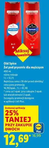 Lidl Old Spice Żel pod prysznic dla mężczyzn oferta