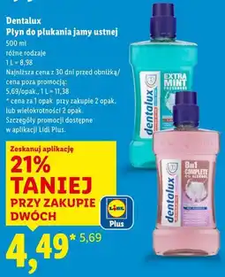Lidl Dentalux Płyn do płukania jamy ustnej oferta