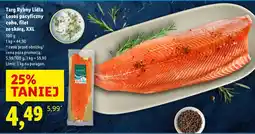 Lidl Ryba Łosoś pacyficzny coho, filet ze skórą XXL Targ Rybny Lidla oferta