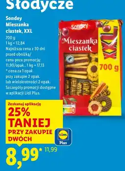 Lidl Ciastka Sondey Mieszanka ciastek, XXL oferta