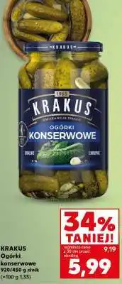 Kaufland KRAKUS Ogórki konserwowe oferta