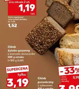 Kaufland Chleb żytnio-pszenny z ziarnami słonecznika 500 g sztuka oferta