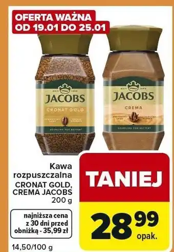Kawa rozpuszczalna JACOBS CRONAT GOLD, CREMA różne rodzaje