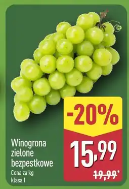 ALDI Winogrona zielone bezpestkowe oferta