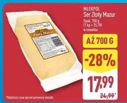 ALDI Ser Złoty Mazur oferta