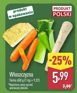 ALDI Włoszczyzna tacka oferta