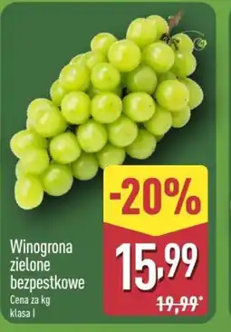 ALDI Winogrona zielone bezpestkowe oferta