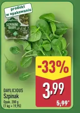 ALDI Daylicious Szpinak oferta