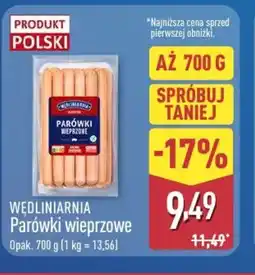 ALDI Wędliniarnia Parówki wieprzowe oferta