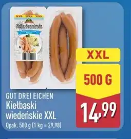 ALDI Gut Drei Eichen Kiełbaski wiedeńskie XXL oferta