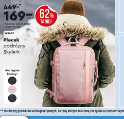 Biedronka Plecak podróżny Wings Skylark oferta