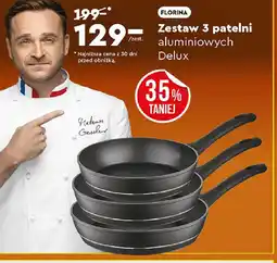 Biedronka Florina Zestaw 3 patelni Delux oferta