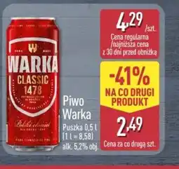 ALDI Piwo Warka oferta