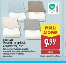 ALDI Novitesse Poszewki na poduszki ortopedyczne oferta