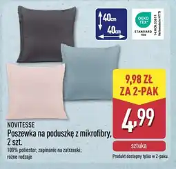 ALDI Novitesse Poszewka na poduszkę z mikrofibry oferta