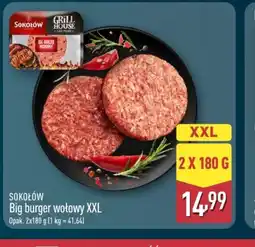 ALDI Sokołów Big burger wołowy XXL oferta