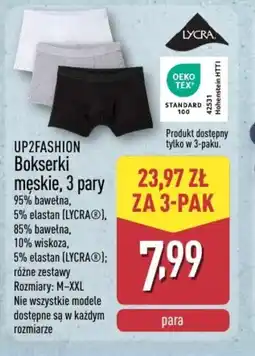ALDI Bokserki męskie UP2FASHION oferta