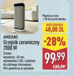 ALDI Ambiano Grzejnik ceramiczny 2000 W oferta