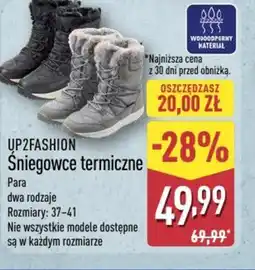 ALDI UP2FASHION Sniegowce termiczne oferta
