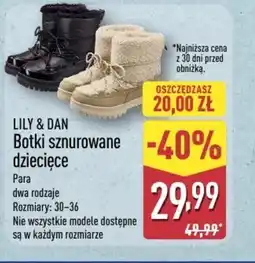 ALDI Lily & Dan Botki dziecięce oferta