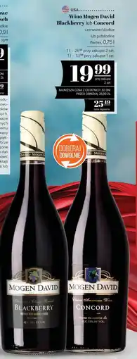 Polomarket Wino Mogen David Blackberry czerwone/słodkie Bartex oferta