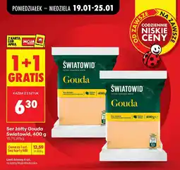 Biedronka Ser żółty Gouda Światowid oferta