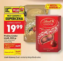Biedronka Praliny Nuxor Lindt różne rodzaje oferta