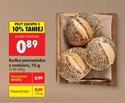 Biedronka Bułka poznańska z makiem oferta