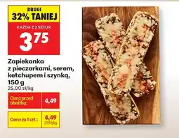 Biedronka Zapiekanka z pieczarkami, serem, ketchupem i szynką oferta