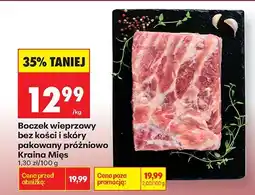 Biedronka Boczek wieprzowy bez kości i skóry pakowany próżniowo Kraina Mięs oferta